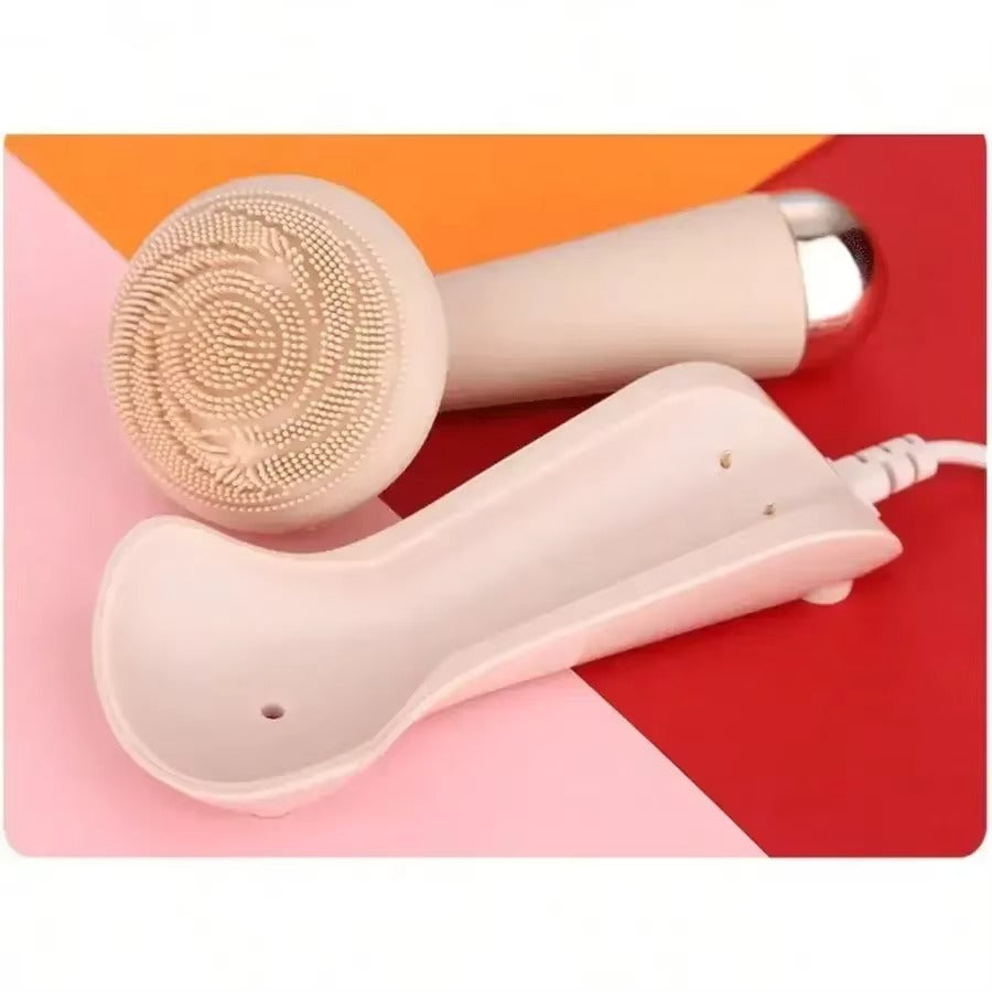 Lunara™ SoftGlow Silicone Facial Brush – Rechargeable Cleansing Tool