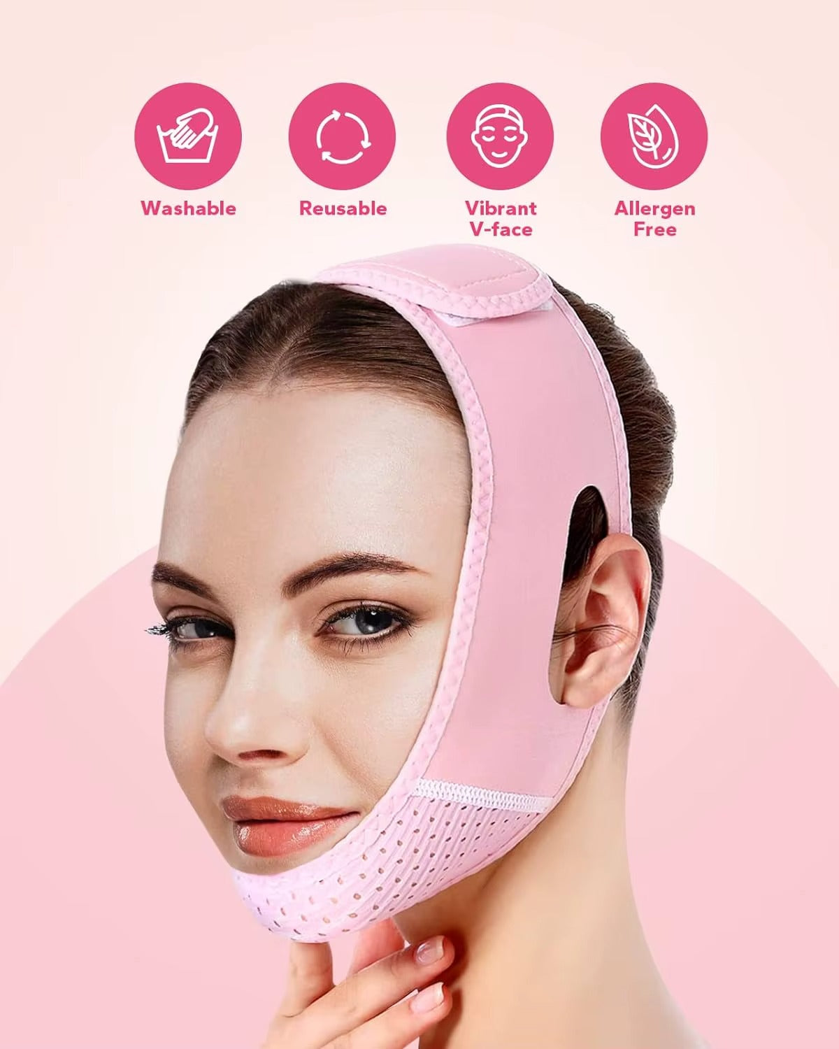 Lunara™ Comfort Lift Face Band – Soft Adjustable Facial Wrap